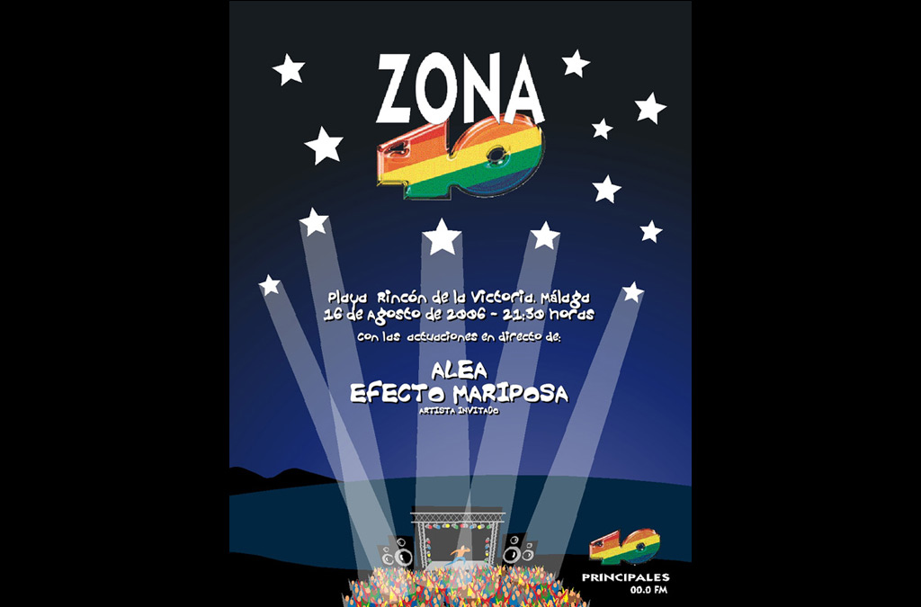 Cartel evento Zona40 para la Cadena SER.